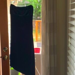 WOMENS KNEE LENGTH A-SYMMETRICAL LOW SEMI OPEN BACK DRESS SIZE 8